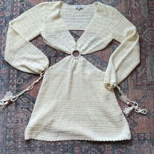 Beginning Boutique knit mini crochet dress